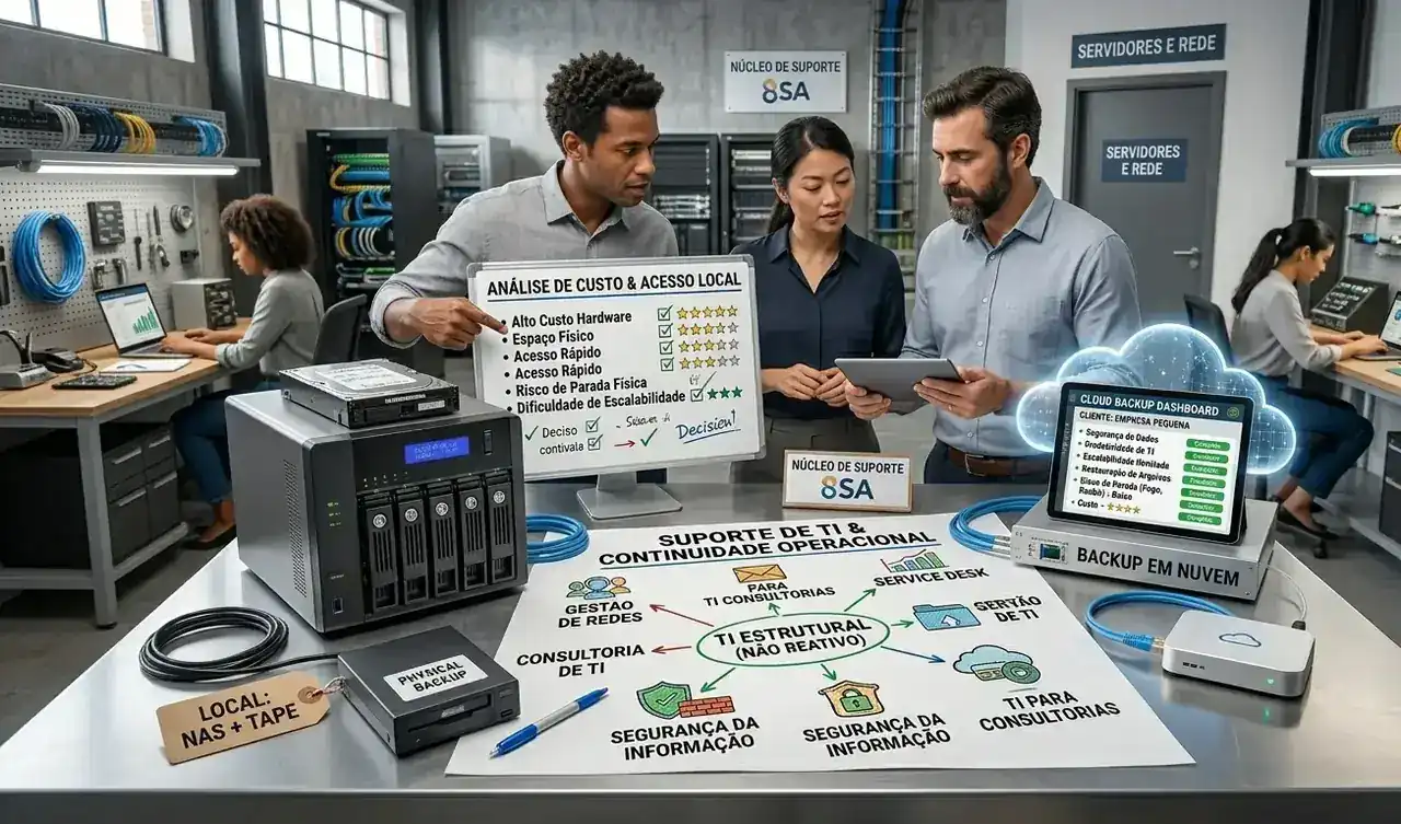 Conteúdo sobre backup em nuvem ou backup local da empresa de TI 8sa e suporte de TI para empresas
