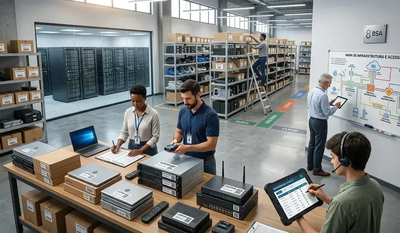 Conteúdo sobre como organizar inventario de ti da empresa de TI 8sa e suporte de TI para empresas
