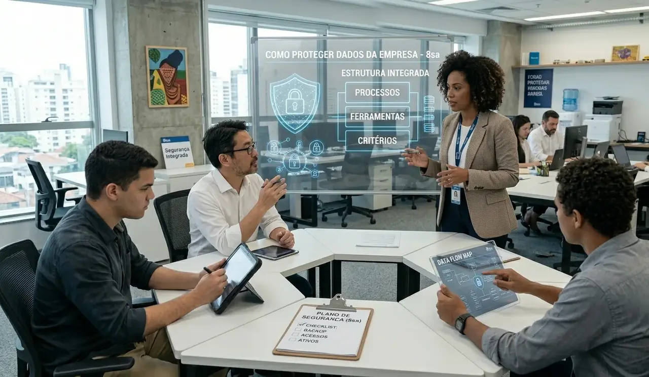Conteúdo sobre como proteger os dados da empresa da empresa de TI 8sa e suporte de TI para empresas