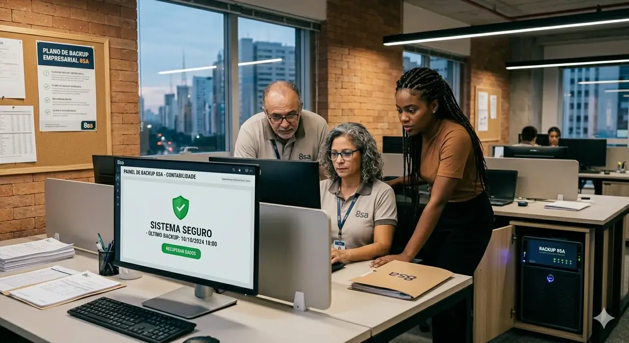 Conteúdo sobre importancia do backup empresarial da empresa de TI 8sa e suporte de TI para empresas