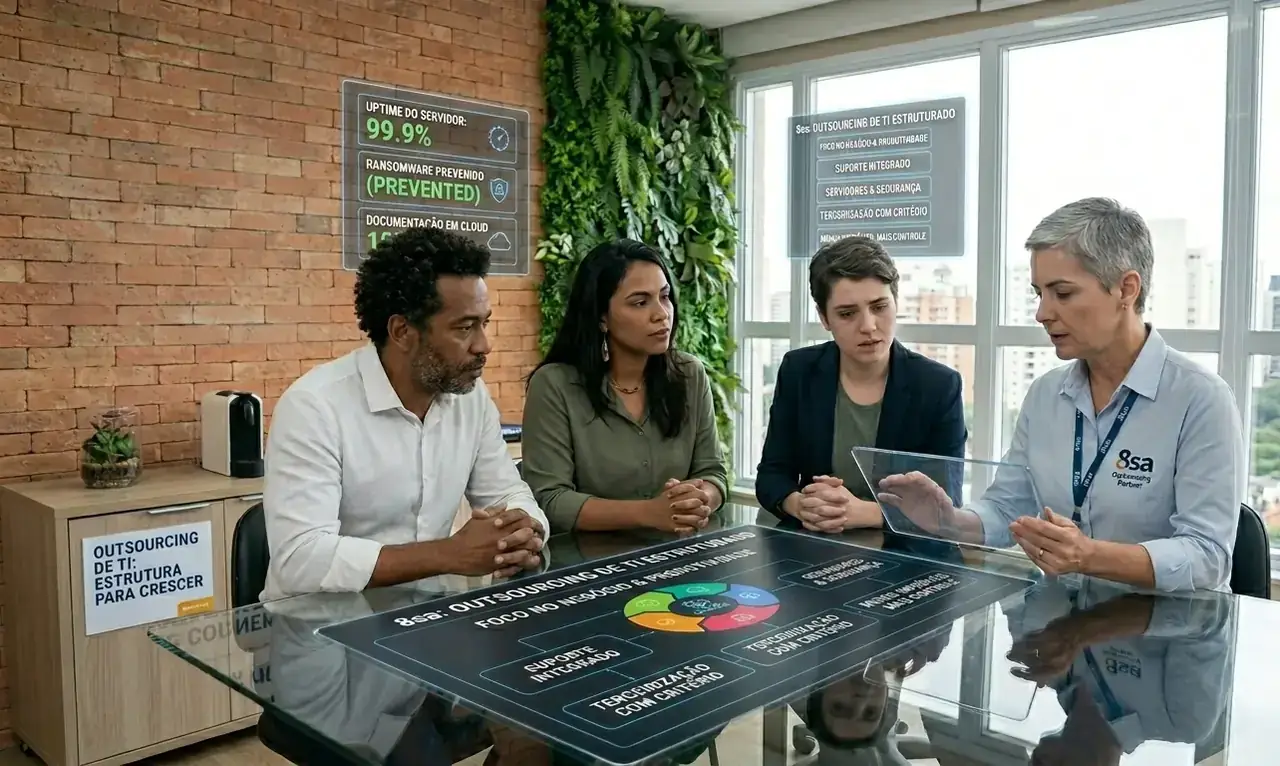 Conteúdo sobre o que e outsourcing de ti da empresa de TI 8sa e suporte de TI para empresas