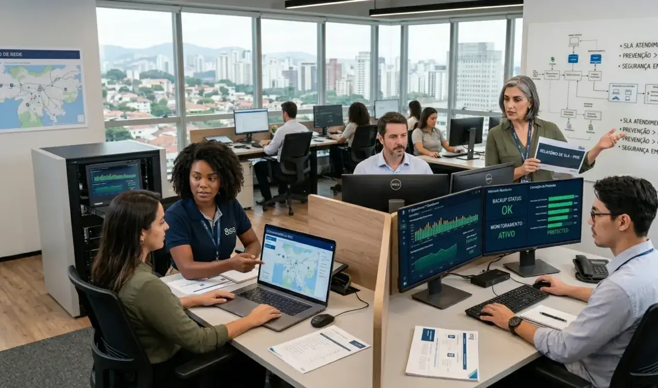 Suporte de TI para empresas com atendimento técnico e operação organizada